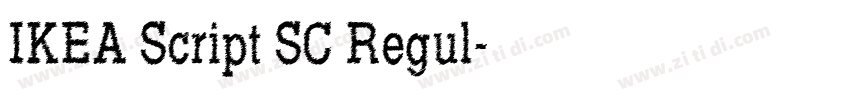 IKEA Script SC Regul字体转换